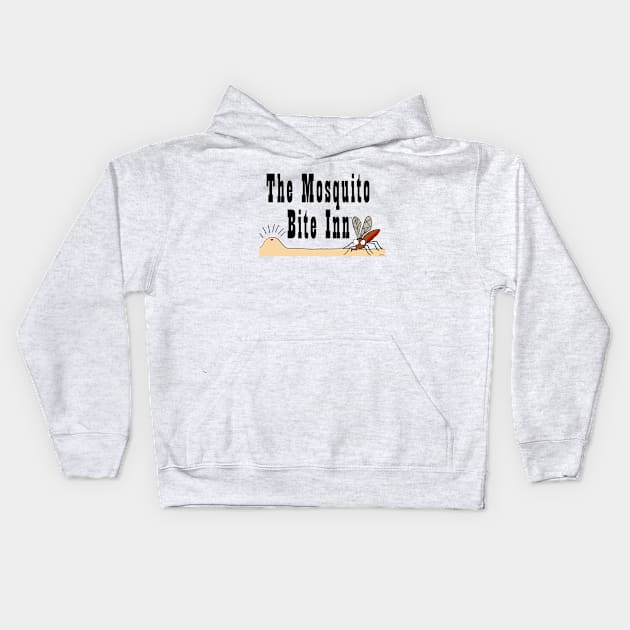 The Mosquito Bite Inn Kids Hoodie by SunkenMineRailroad